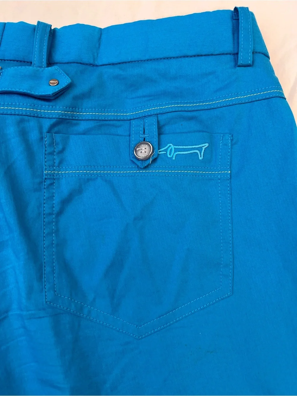 Louis Castel vibrant blue golf trousers